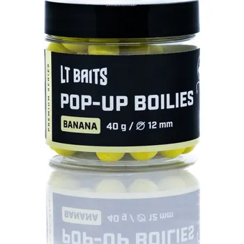 Boilies LT Baits BANANA POP UP BOILIES Průměr: 16 mm, Hmotnost: 40 g
