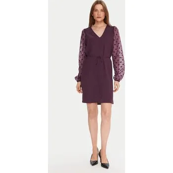 Dámské šaty Vero Moda Koktejlové šaty Alva 10337473 Fialová Regular Fit S