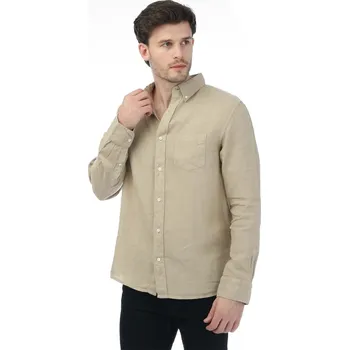 Pánská móda Košile Gant Beige 2736662 3XL