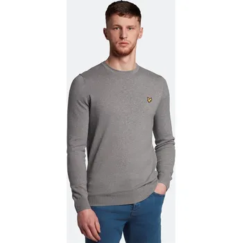 Pánský svetr Svetr Lyle and Scott Mid Grey T28 135183 S