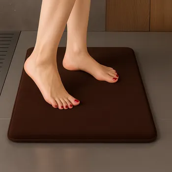 Household Koupelnová podložka s paměťovou pěnou SANTANA 600 x 400 mm / Káva