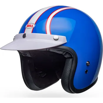 Helma na motorku BELL přilba CUSTOM 500 Six Day Steve Mcqueen blue/white - S