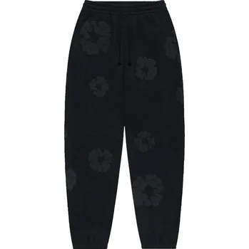 Denim Tears Cotton Wreath Sweatpants Black Monochrome Velikost: S