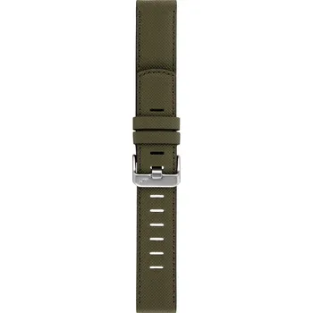 BIT - Kožený řemínek na hodinky 22 mm khaki