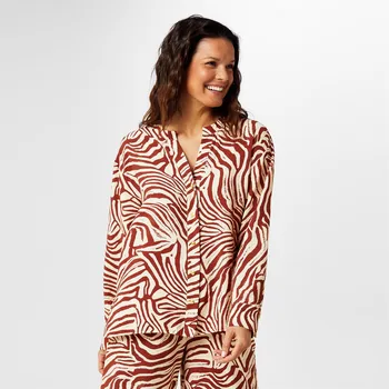 Dámská košile Košile Biba Tan Zebra 9241242 12 (M)