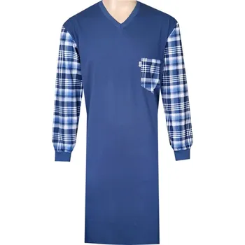 Pánská noční košile Pánská Noční Košile FOLTÝN NK451 Velikost: L, Materiál: Dlouhý rukáv