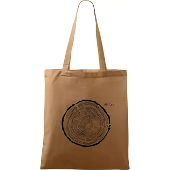Nákupní taška Letokruhy - 90 - Taška bavlněná - 42 x 38 cm ( Cappuccino )