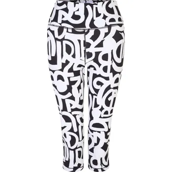 Dámská móda Legíny Dare 2b Blk&WhtGrafi 4408922 10 (S)