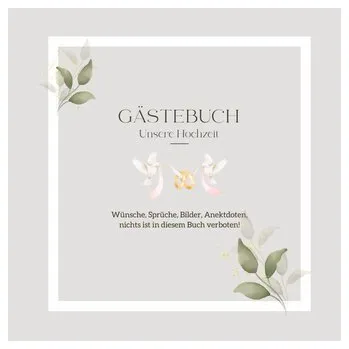 Gästebuch Unsere Hochzeit: Elegantes Hochzeits-Gästebuch, blanko - Mein Amorzinho [DE] (2023, Pevná, tredition)