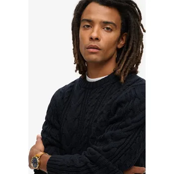 Oblečení a móda Svetr Superdry Navy 7351023 X Large