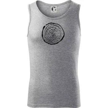 Letokruhy 15 bez věku - Tílko pánské Core - 2XL ( Tmavě šedý melír )