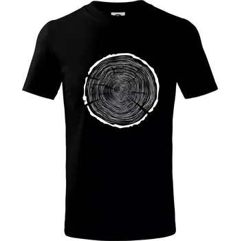 Chlapecké tričko Letokruhy 100 bez věku - Tričko dětské bavlněné - 98 cm / 2 roky ( Černá )