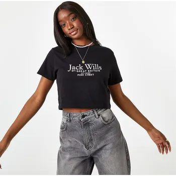 Dámské tričko Tričko Jack Wills Black 5800270 14 (L)