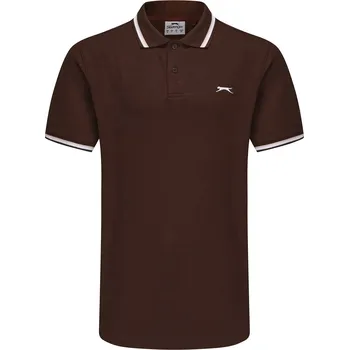 Pánské tričko Tričko Slazenger Dark Brown 7242317 S