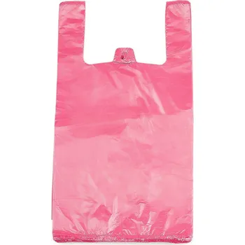 Nákupní taška Taška mikrotenová 30x37 cm Varianta: 2 červená světlá, Balení: 1 svaz.