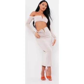 Dámská sukně Missy Empire Sand 6917486 12 (M)