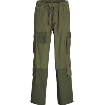 Pánské kalhoty Kalhoty Jack and Jones Dusty Olive 8726047 S