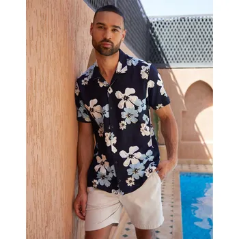 Pánská košile Košile Threadbare Black 8838466 Medium