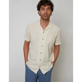 Pánská košile Košile Threadbare Natural 9732112 Medium