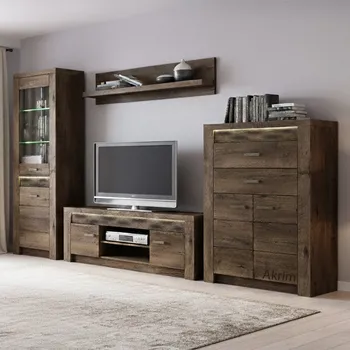 Obývací stěna Obývací stěna INDIANAPOLIS t | sestava C | jasan tmavý