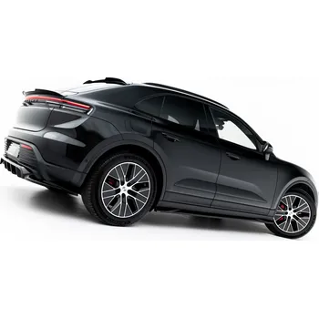 Tuning Maxton Design difuzory pod boční prahy pro Porsche Macan EV Mk1, černý lesklý plast ABS