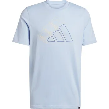 Pánské tričko Tričko adidas Glow Blue Fill 9046217 L