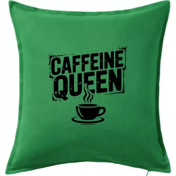 Polštář Caffeine Queen - Polštář 50x50 - 50x50 - Pouze potah ( Středně zelená )