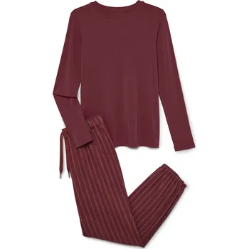 Dámské pyžamo 714304 - Tchibo - Flanelová pyžamová souprava - pro ženy - vel. M 40/42 - barva: červená