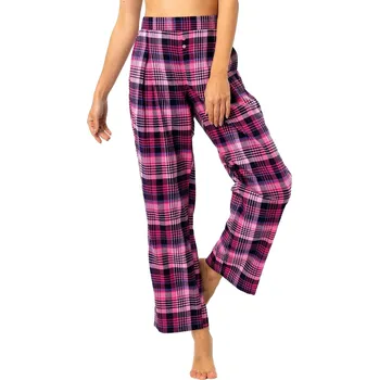Dámské noční prádlo Dámské pyžamové kalhoty KEY 490 fuchsie FLANEL XL 0
