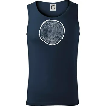 Letokruhy 75 bez věku - Tílko pánské Core - S ( Námořní modrá (velmi tmavá - téměř černá) )