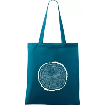 Letokruhy 65 bez věku - Taška bavlněná - 42 x 38 cm ( Petrolejová )