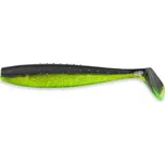 20ks - Gumová nástraha Iron Claw Just Shad 12cm Black Chartreuse Silver Glitter