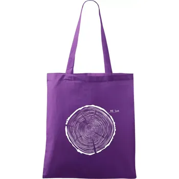 Letokruhy - 95 - Taška bavlněná - 42 x 38 cm ( Fialová )