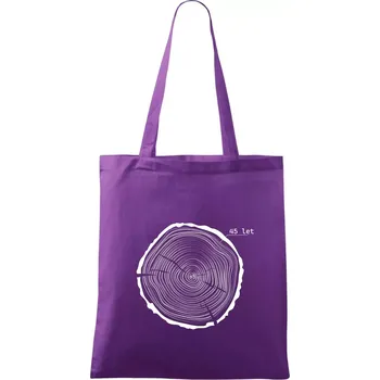 Letokruhy - 45 - Taška bavlněná - 42 x 38 cm ( Fialová )