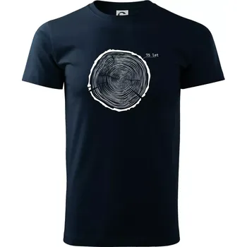 Pánské tričko Letokruhy - 75 - Triko extra velké (5-8XL) - 7XL ( Námořní modrá (téměř černá) )