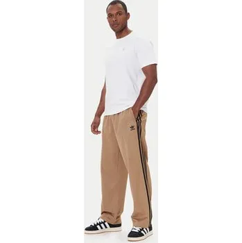 Pánské oblečení adidas Teplákové kalhoty adicolor Firebird JY1419 Béžová Baggy Fit XXL