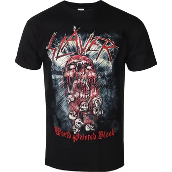 Pánské oblečení Tričko metal pánské Slayer - World Painted Blood Skull - ROCK OFF - SLAYTEE09MB - M