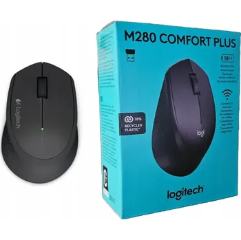 Myš Bezdrátová myš Logitech M280 optická černá USB 2,4 GHz