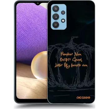 Pouzdro na mobilní telefon Picasee silikonový černý obal pro Samsung Galaxy A32 4G SM-A325F - Pumpkin