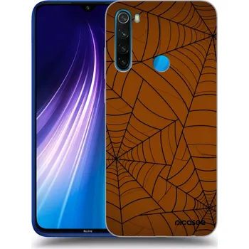 Pouzdro na mobilní telefon Picasee silikonový průhledný obal pro Xiaomi Redmi Note 8 - Web