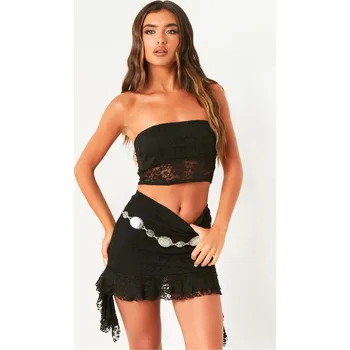 Dámské tričko Missy Empire Black 1989702 8 (XS)