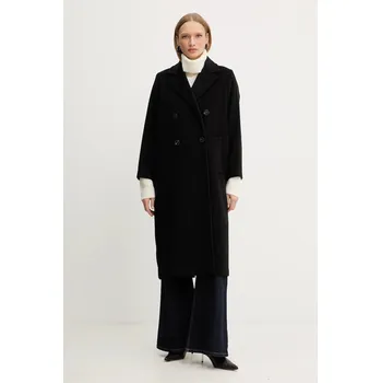 Kabát s příměsí vlny Weekend Max Mara ZUFOLO 2525016092600 černá 99X, vel. 38