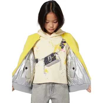 Chlapecká mikina Dětská bavlněná mikina Marc Jacobs W60573.102.108 žlutá 10X, vel. 102