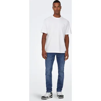Pánské džíny Džíny Only and Sons Mid Blue Denim 2204975 36W R