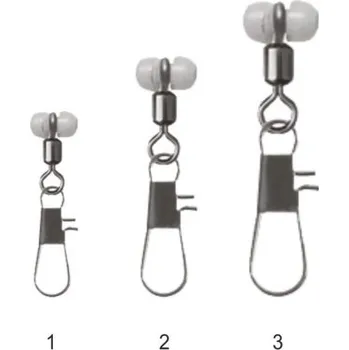 10ks - Karabinka s obratlíkem Mistrall Interlock Snap Velikost 3