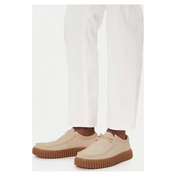 Dámské polobotky Clarks Polobotky Torhill Low 26180906 Écru 41_5