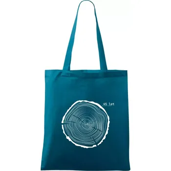 Letokruhy - 45 - Taška bavlněná - 42 x 38 cm ( Petrolejová )