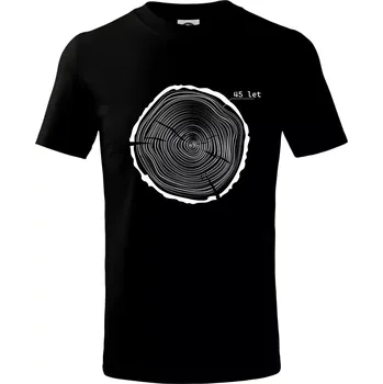 Letokruhy - 45 - Tričko dětské bavlněné - 98 cm / 2 roky ( Černá )