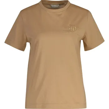 Dámské oblečení Tričko Gant Caramel Beige 3007723 10 (S)