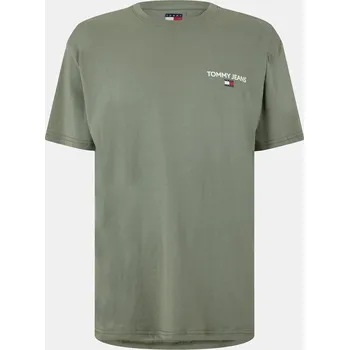 Pánské oblečení Tričko Tommy Jeans Ess Olive 7034263 M